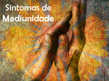Imagem abstrata de mãos em posição de oração com rabiscos nas cores azul, alaranjado e amarelo em volta